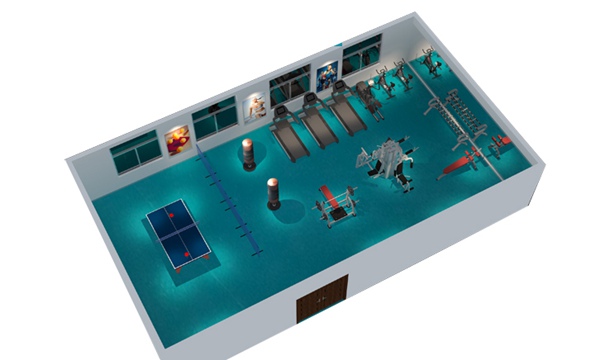 150平方健身房配置方案-广西Z6.COM-尊龙集团体育健身器材有限公司