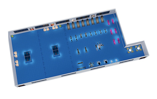 150平方健身房配置方案-广西Z6.COM-尊龙集团体育健身器材有限公司